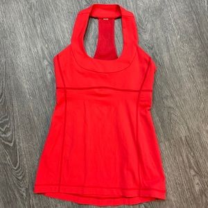 Lululemon Athletica scoop neck orange top active